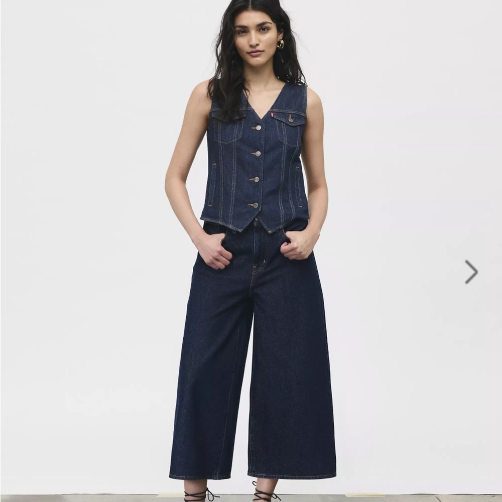 NEW Levi’s Colette Women's Dark Blue Wide-Leg Jeans (30)